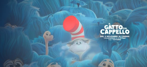 Il Gatto col Cappello, dal 5 novembre al cinema e in anteprima il 31 ottobre e il 1° novembre