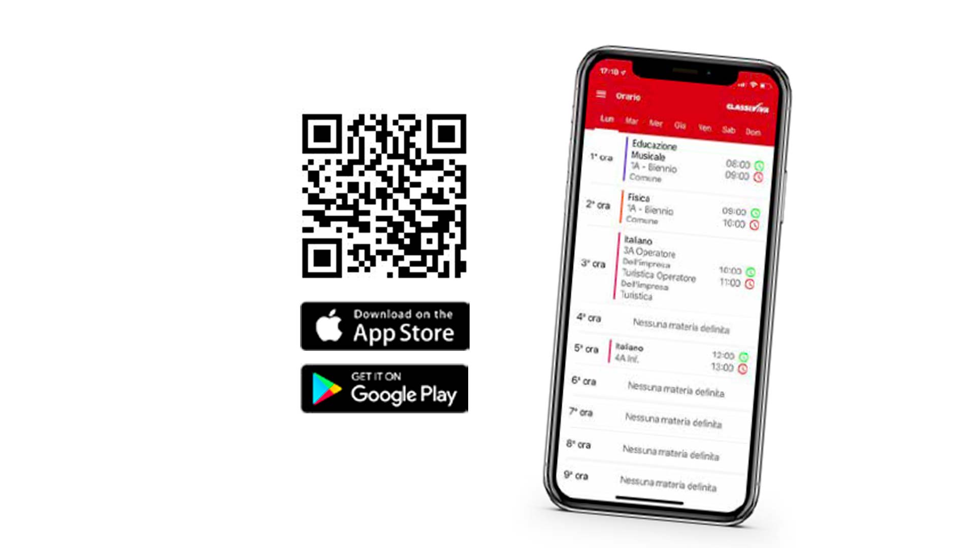 App Docenti ClasseViva sincronizzata con l'orario