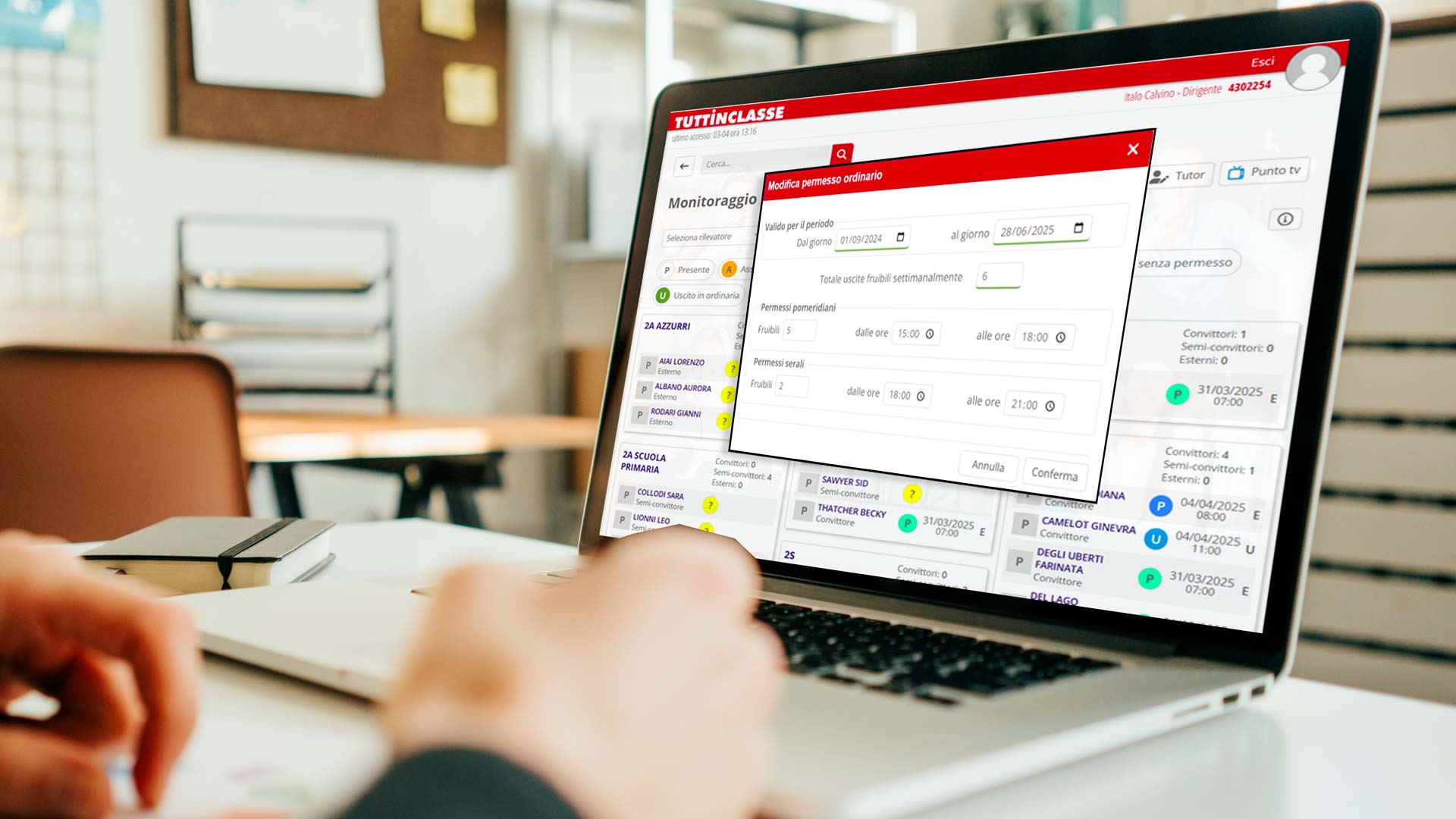 Convitti: registro digitale degli educatori