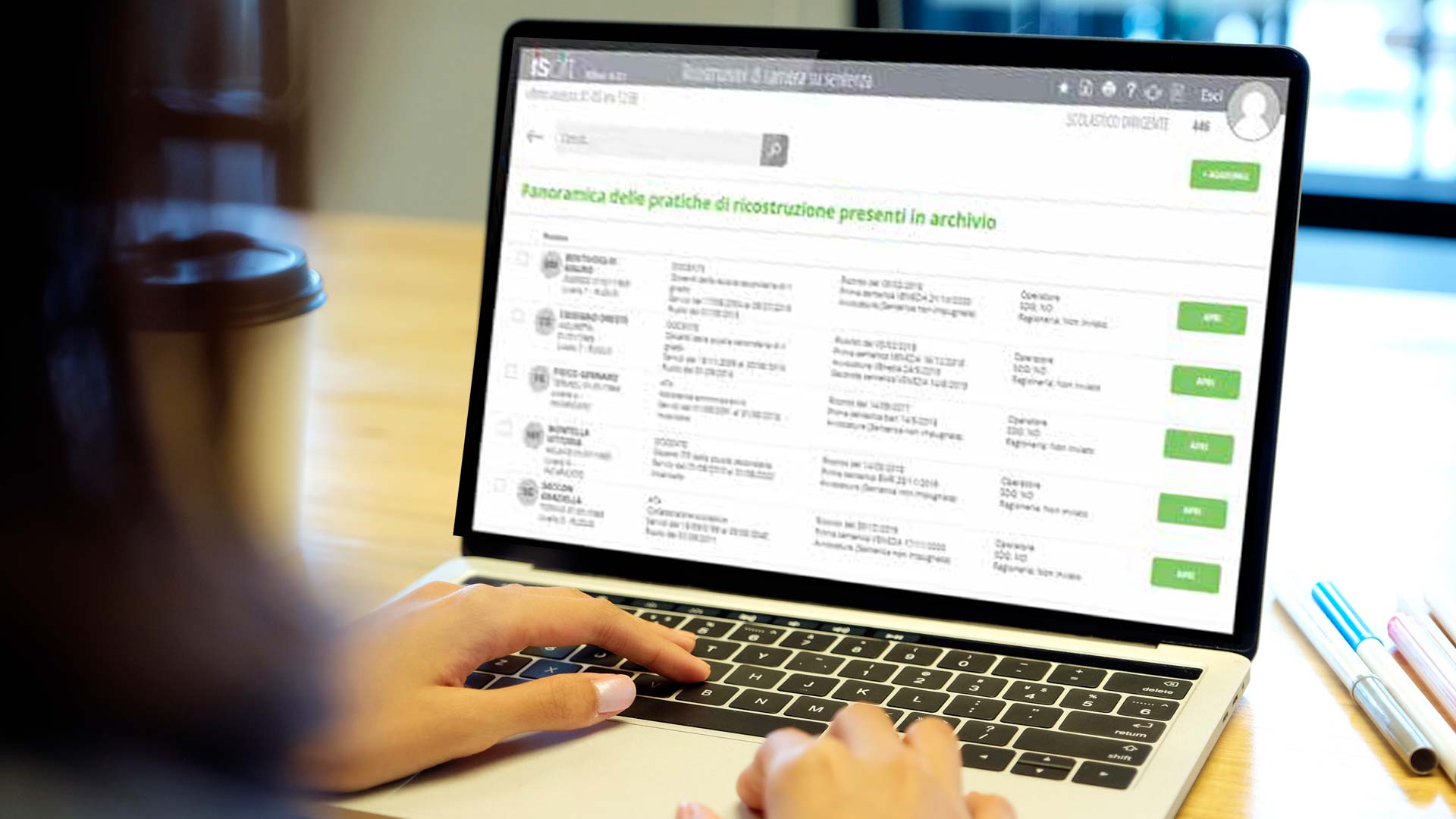 Rikos Web: Il quadro di tutte le pratiche